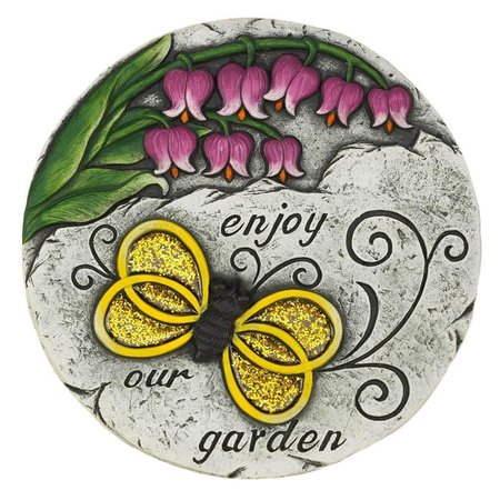 SUMMERFIELD TERRACE Enjoy Our Garden Stepping Stone, Cement SU314977